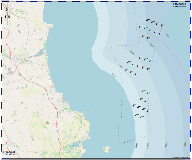 Wind Farm distance analysis image