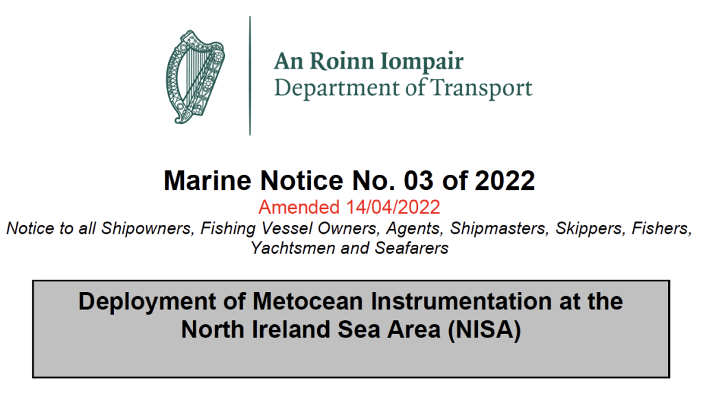 Marine Notice 3 2022 Amended